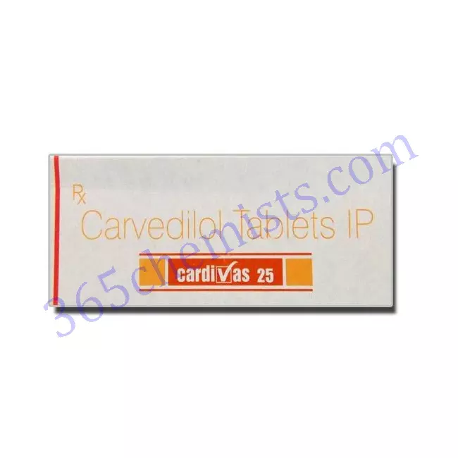Cardivas-25-Carvedilol-Tablets-25mg Cardivas-25-Carvedilol-Tablets-25mg