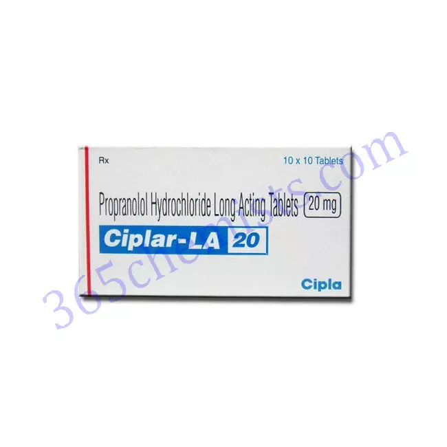 Ciplar-La-20-Propranolol-Hydrochloride-Tablets-20mg Ciplar-La-20-Propranolol-Hydrochloride-Tablets-20mg