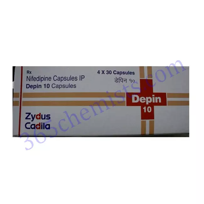 Depin-10-Nifedipene-Capsules-10mg Depin-10-Nifedipene-Capsules-10mg