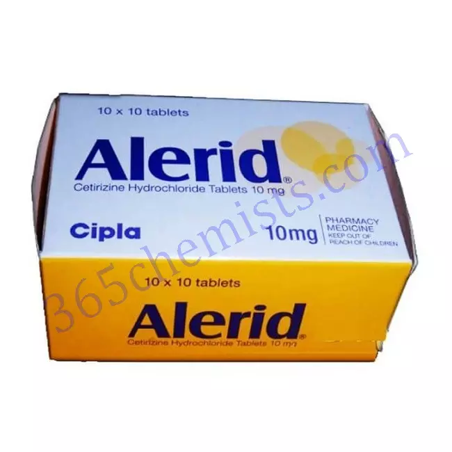 Alerid-Cetirizine-Tablets-10mg Alerid-Cetirizine-Tablets-10mg