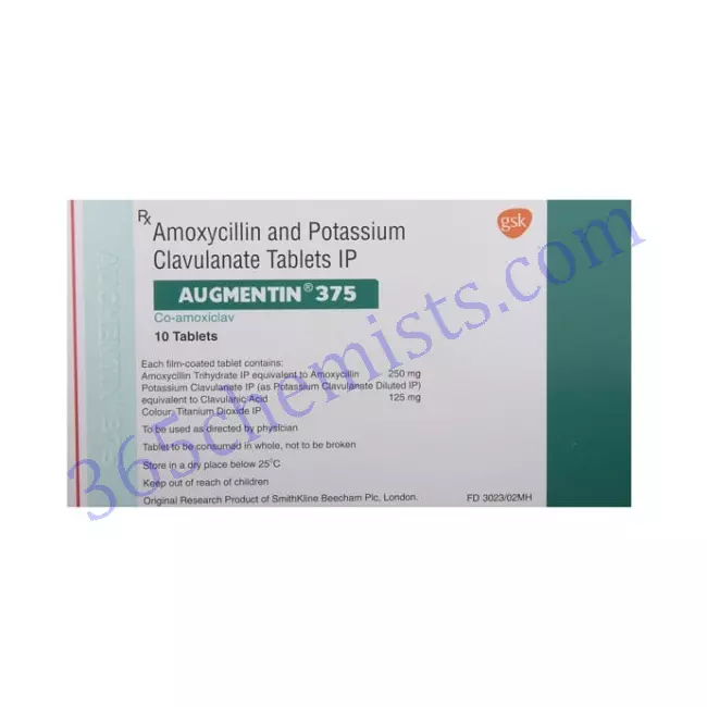 Augmentin-375-Amoxicillin-Clavulanic-Acid-Tablets Augmentin-375-Amoxicillin-Clavulanic-Acid-Tablets