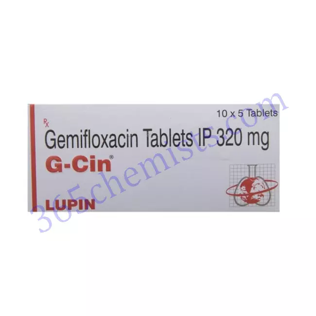 G-Cin-Gemifloxacin-Tablets-320 mg G-Cin-Gemifloxacin-Tablets-320 mg