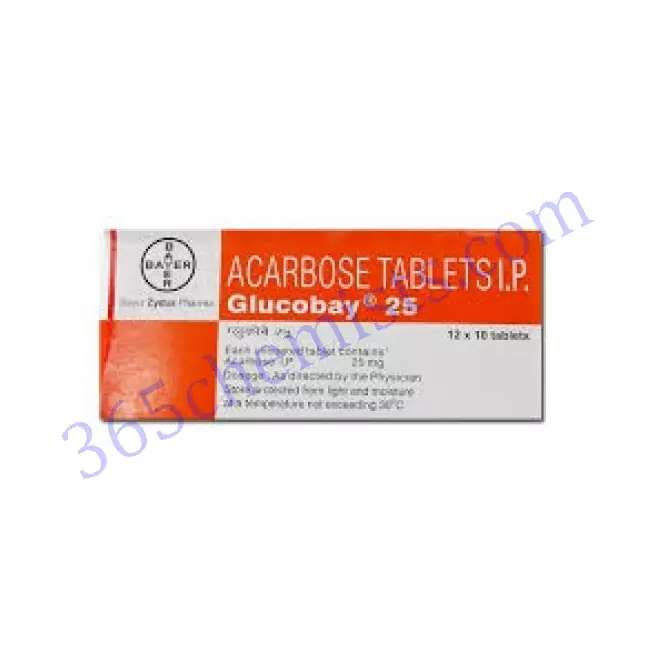 Glucobay-25-Acarbose-Tablets-25mg Glucobay-25-Acarbose-Tablets-25mg