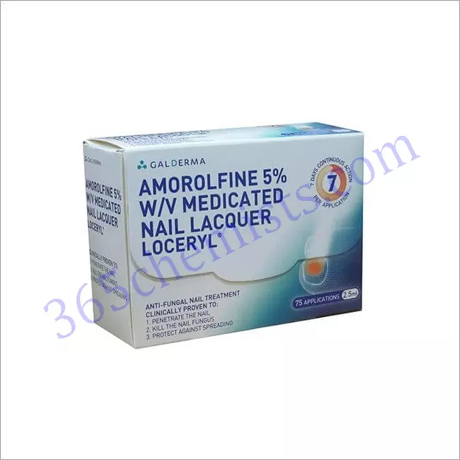 Loceryl-Nail-Lacquer-Amorolfine-5%-2.5ml Loceryl-Nail-Lacquer-Amorolfine-5%-2.5ml