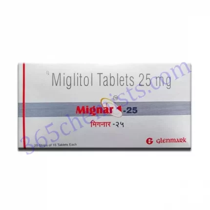 Mignar-25- Miglitol-Tablets-25mg