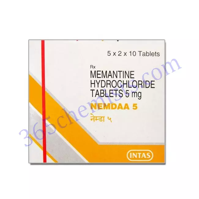 Nemdaa-5-Memantine-Tablets-5mg Nemdaa-5-Memantine-Tablets-5mg