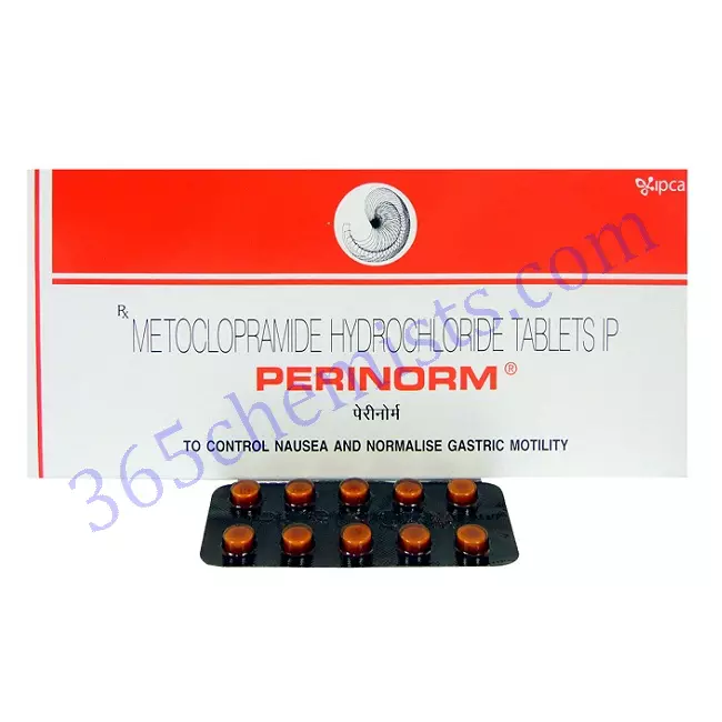 Perinorm-10-Metoclopramide-Hydrochloride-Tablets-10mg Perinorm-10-Metoclopramide-Hydrochloride-Tablets-10mg
