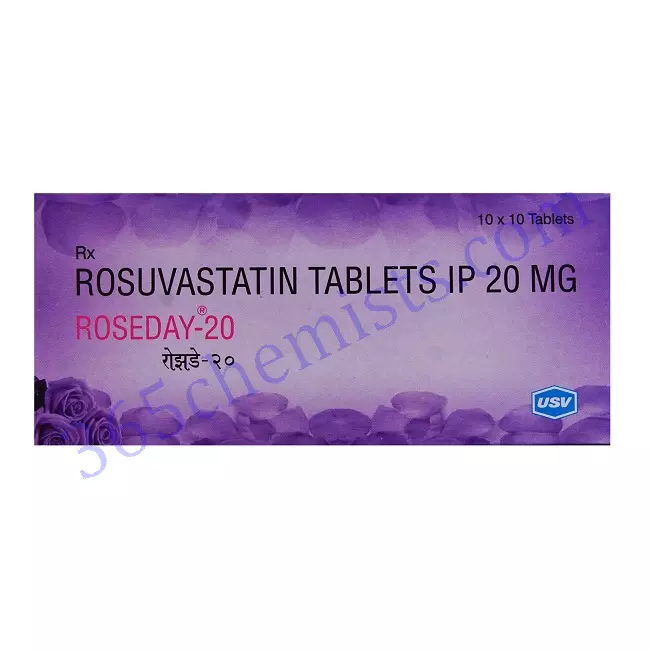 Roseday-20-Rosuvatatin-Tablets-20mg Roseday-20-Rosuvatatin-Tablets-20mg