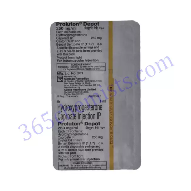 Proluton-Depot-250mg-Hydroxyprogesterone-Injection-1ml Proluton-Depot-250mg-Hydroxyprogesterone-Injection-1ml