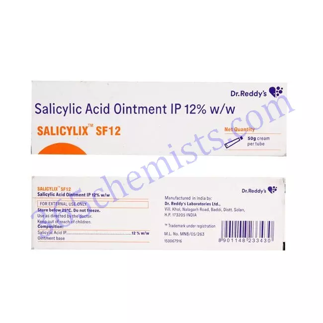 Salicylix-SF12-Salicylic-Acid-Ointment-12%-50gm Salicylix-SF12-Salicylic-Acid-Ointment-12%-50gm
