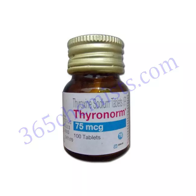 Thyronorm-75mcg-Thyroxine-Sodium-Tablets Thyronorm-75mcg-Thyroxine-Sodium-Tablets