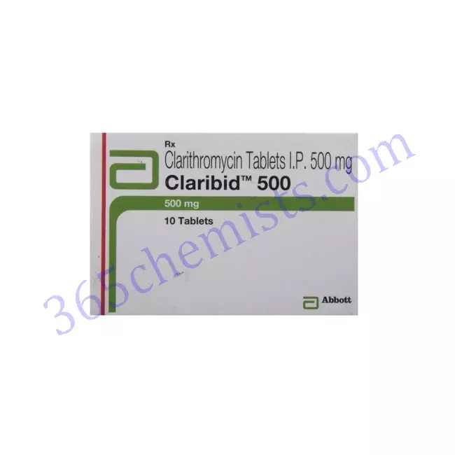 Claribid-500-Clarithromycin-Tablets-500mg Claribid-500-Clarithromycin-Tablets-500mg