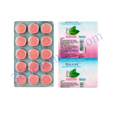 DIGENE MINT 300+50+25+25MG TABLET 15