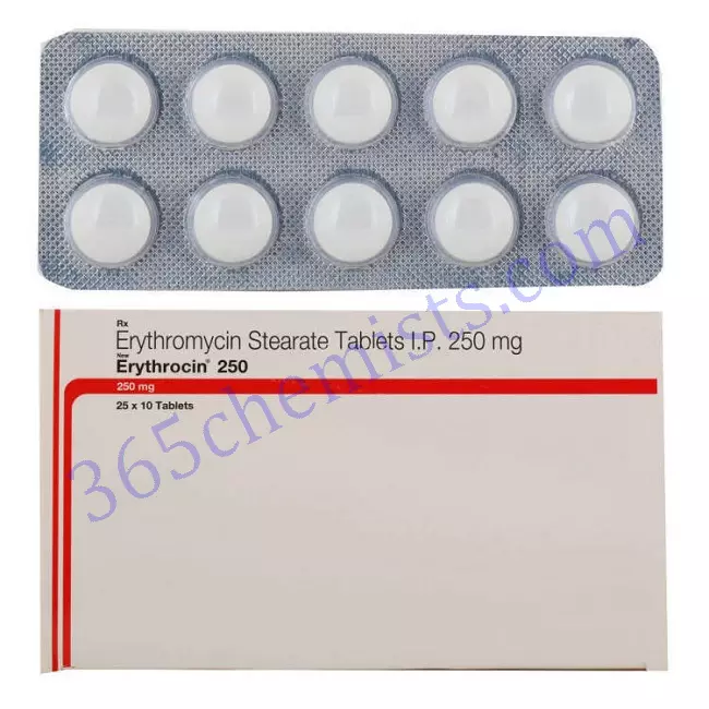 ERYTHROCIN 250 MG TABLET 10 ERYTHROCIN 250 MG TABLET 10