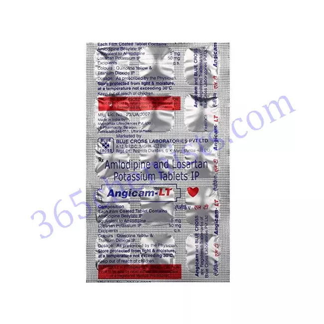 ANGICAM LT 50+5MG TABLET 15 ANGICAM LT 50+5MG TABLET 15
