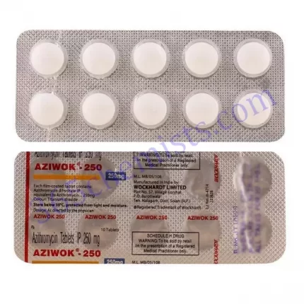 AZIWOK 250 TAB 10 TAB