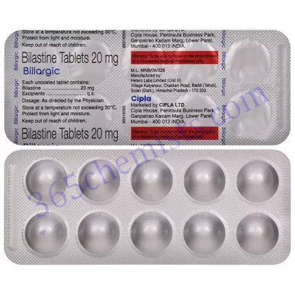 BILLARGIC 20MG TAB 10