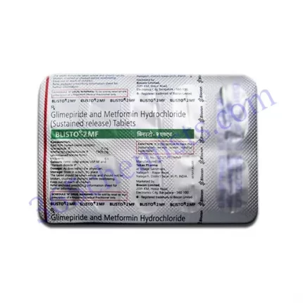 BLISTO MF 2+1000 MG TABLET 10