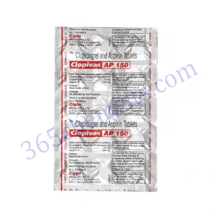 CLOPIVAS AP 150+75 MG TABLET 15