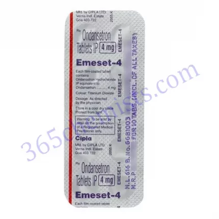EMESET ODT 4 MG TABLET 10