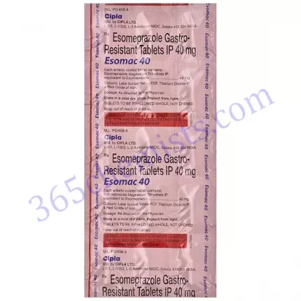 ESOMAC 40 MG TABLET 15