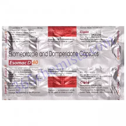 ESOMAC D40 40+30MG CAPSULE 10