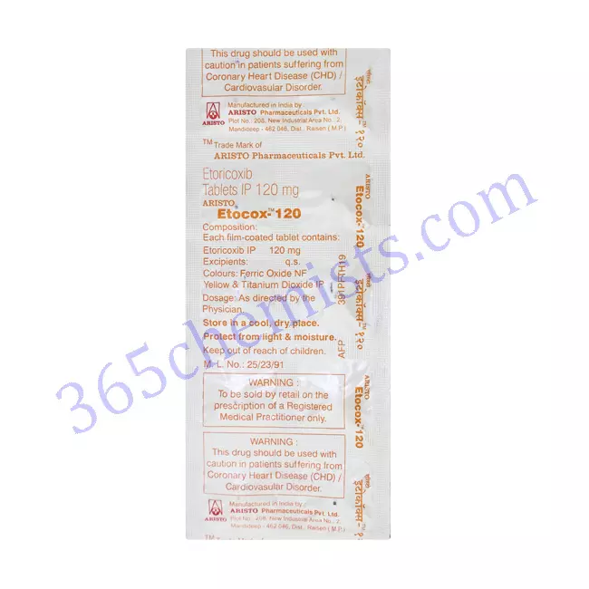 ETOCOX 120MG TAB 10 TAB ETOCOX 120MG TAB 10 TAB