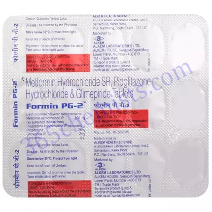 FORMIN PG 2+500+15 MG TABLET 15