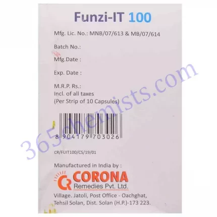 FUNZI IT 100 MG CAPSULE 10