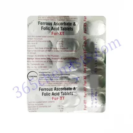 FUR XT 100+1.5 MG TABLET 15