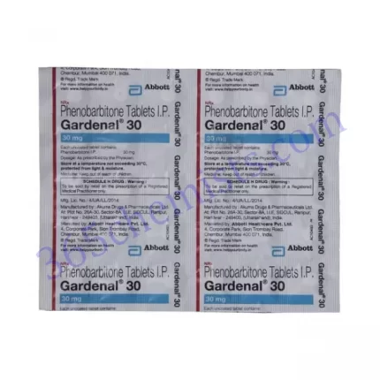 GARDENAL 30 MG TABLET 30
