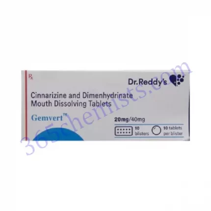 GEMVERT 20+40 MG TABLET 10