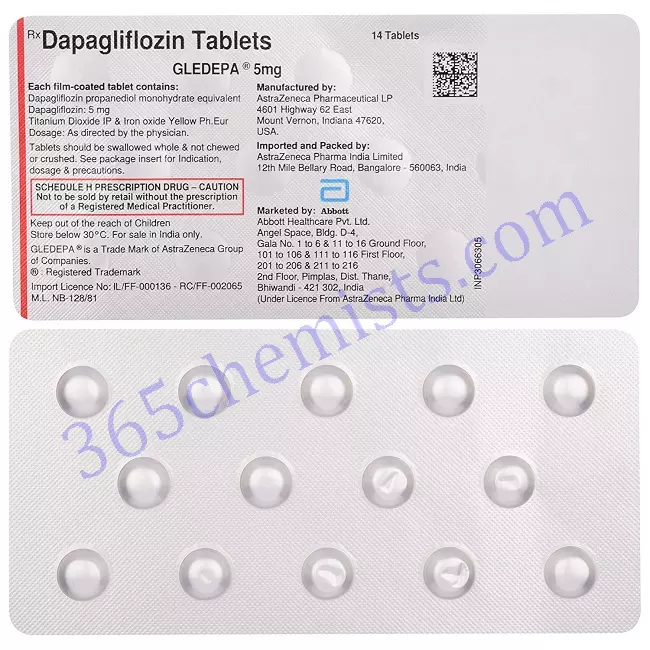 GLEDEPA 5 MG TABLET 14 GLEDEPA 5 MG TABLET 14