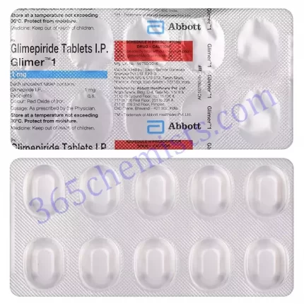 GLIMER 1MG TABLET 15
