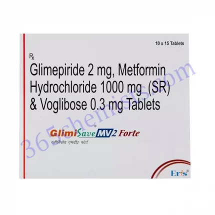 GLIMISAVE MV 2 FORTE 0.3 1000 2MG TABLET 15