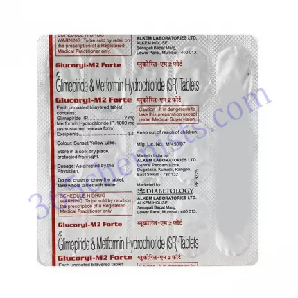 GLUCORYL M 2 FORTE TAB 15 TAB