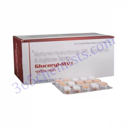 GLUCORYL-M1 1+500MG TABLET SR 15