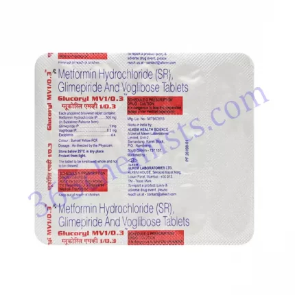 GLUCORYL MV 1_0.3 (15 TAB) 15 TAB