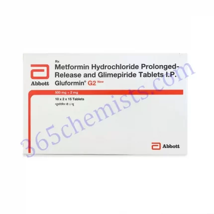 GLUFORMIN G 2+500 MG TABLET 15