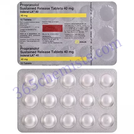 INDERAL LA 40 MG TABLET 15