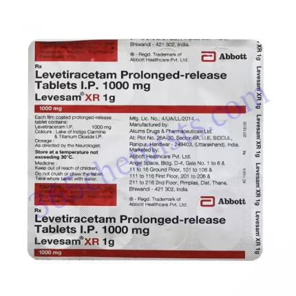 LEVESAM 1000 MG TABLET 15