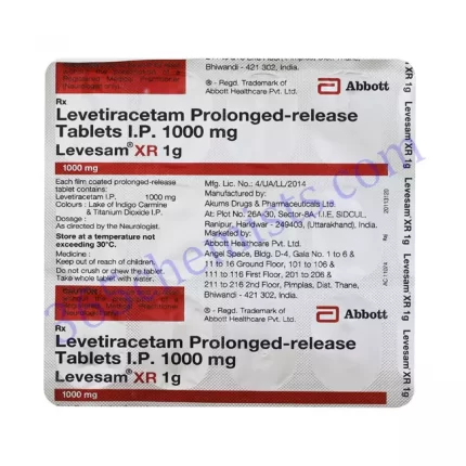 LEVESAM XR 1 GM 15 TAB
