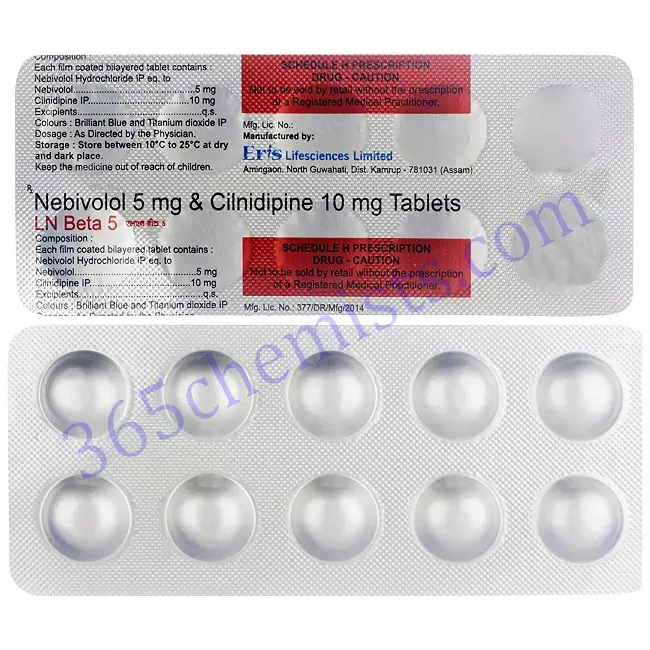 LNBETA 5 10 MG TABLET 10 LNBETA 5 10 MG TABLET 10