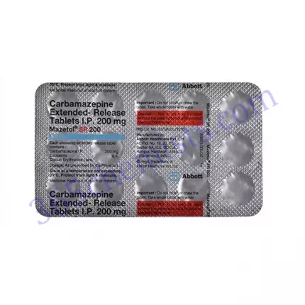 MAZETOL 200 MG TABLET SR 15