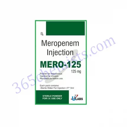 MERO 125MG INJ 1 VAIL