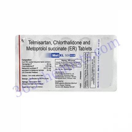 MET XL 3D 25+6.25 MG TABLET 10
