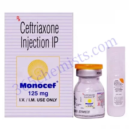MONOCEF 125 MG INJ 1 VIAL