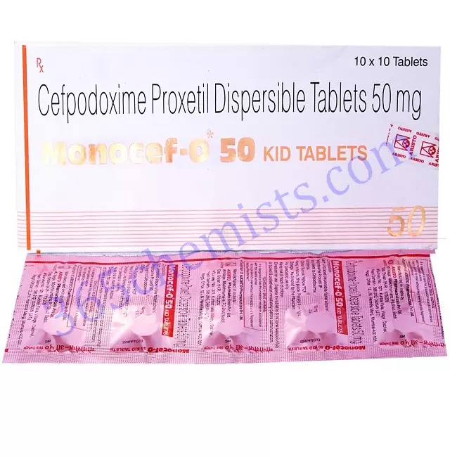 MONOCEF O KID 50 MG TABLET 10 MONOCEF O KID 50 MG TABLET 10