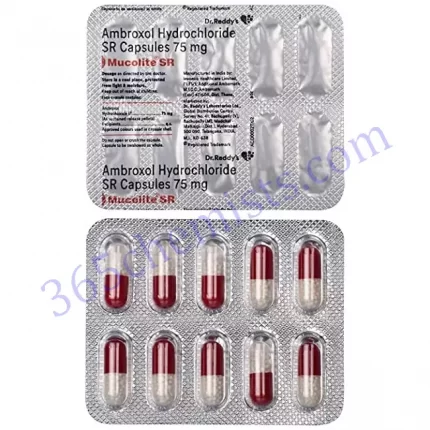 MUCOLITE 75 MG CAPSULE SR 10