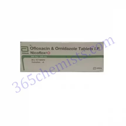 NICOFLOX-O 200+500 MG TABLET 10S